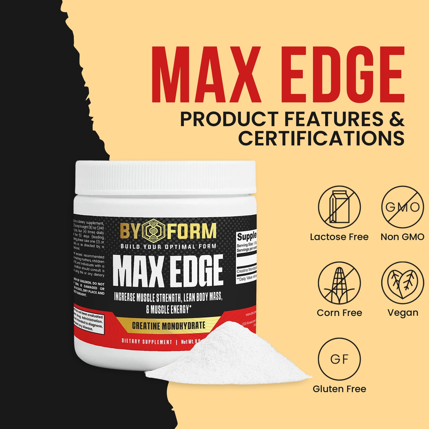 MAX EDGE: Creatine Monohydrate