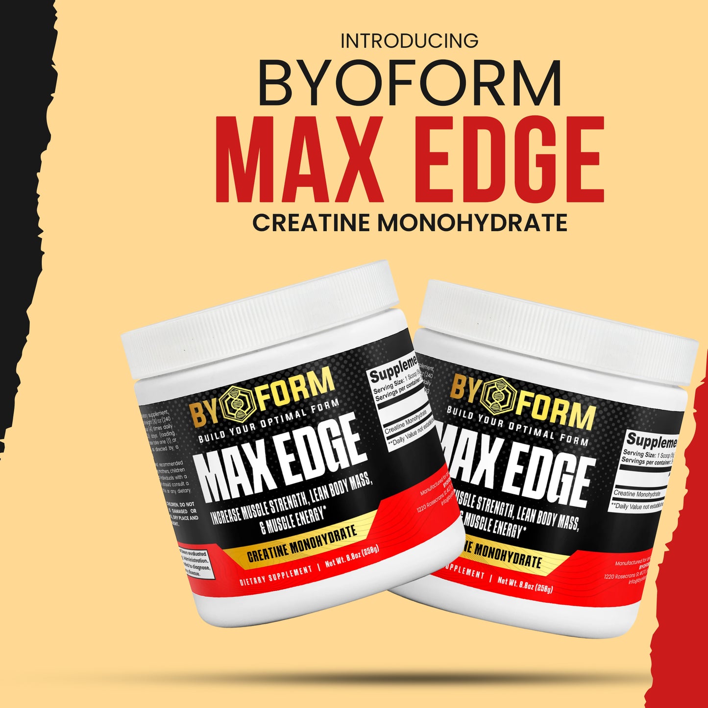MAX EDGE: Creatine Monohydrate