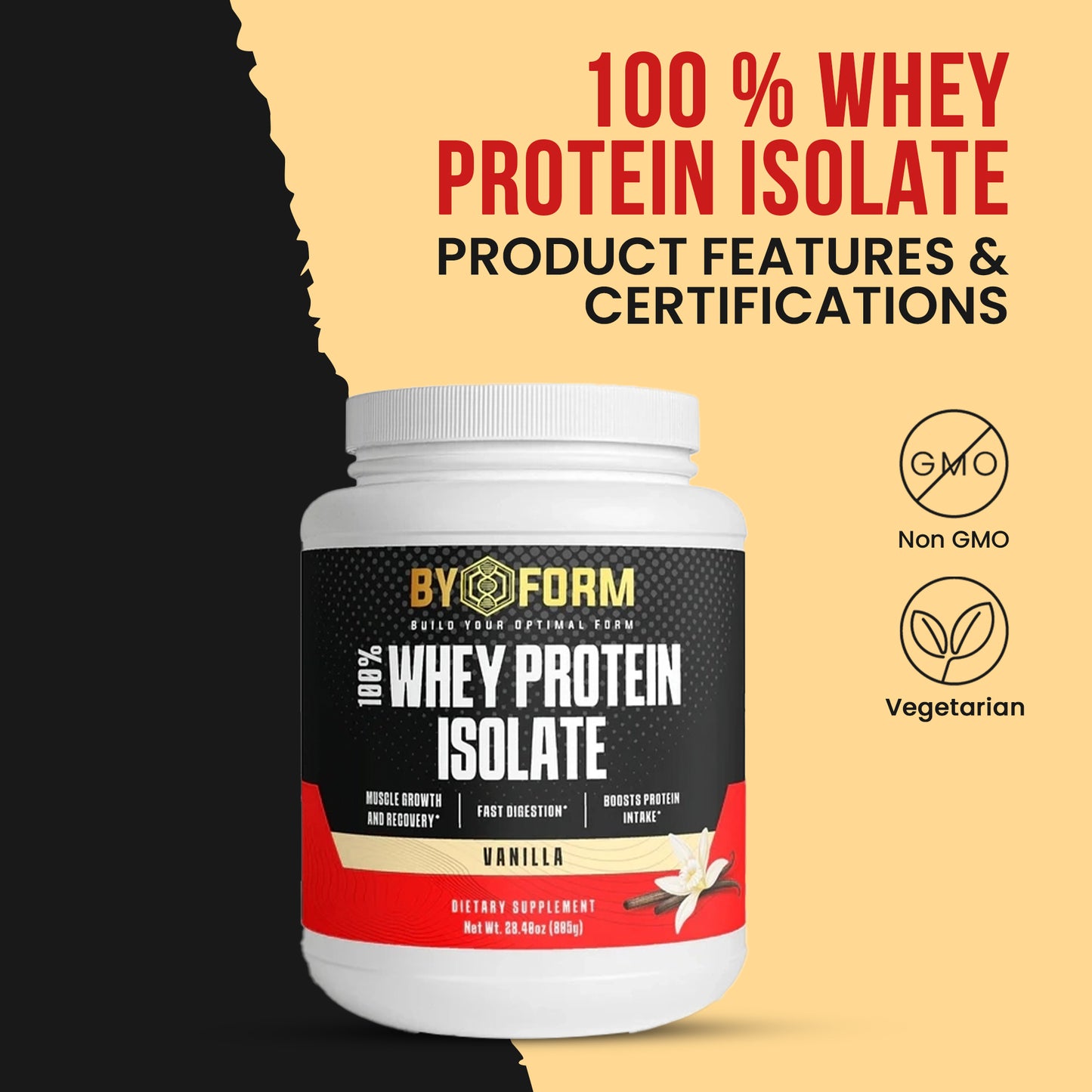 100% Whey Protein Isolate (Vanilla)
