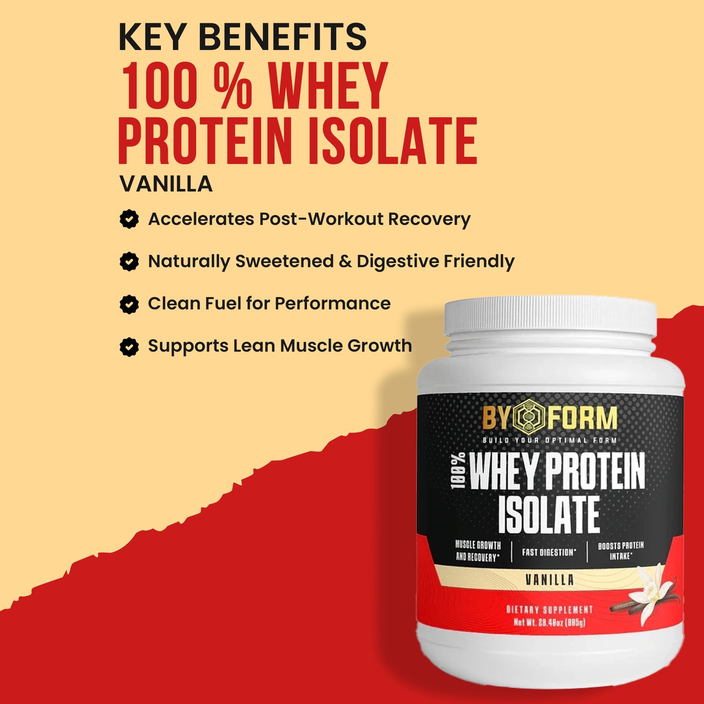 100% Whey Protein Isolate (Vanilla)