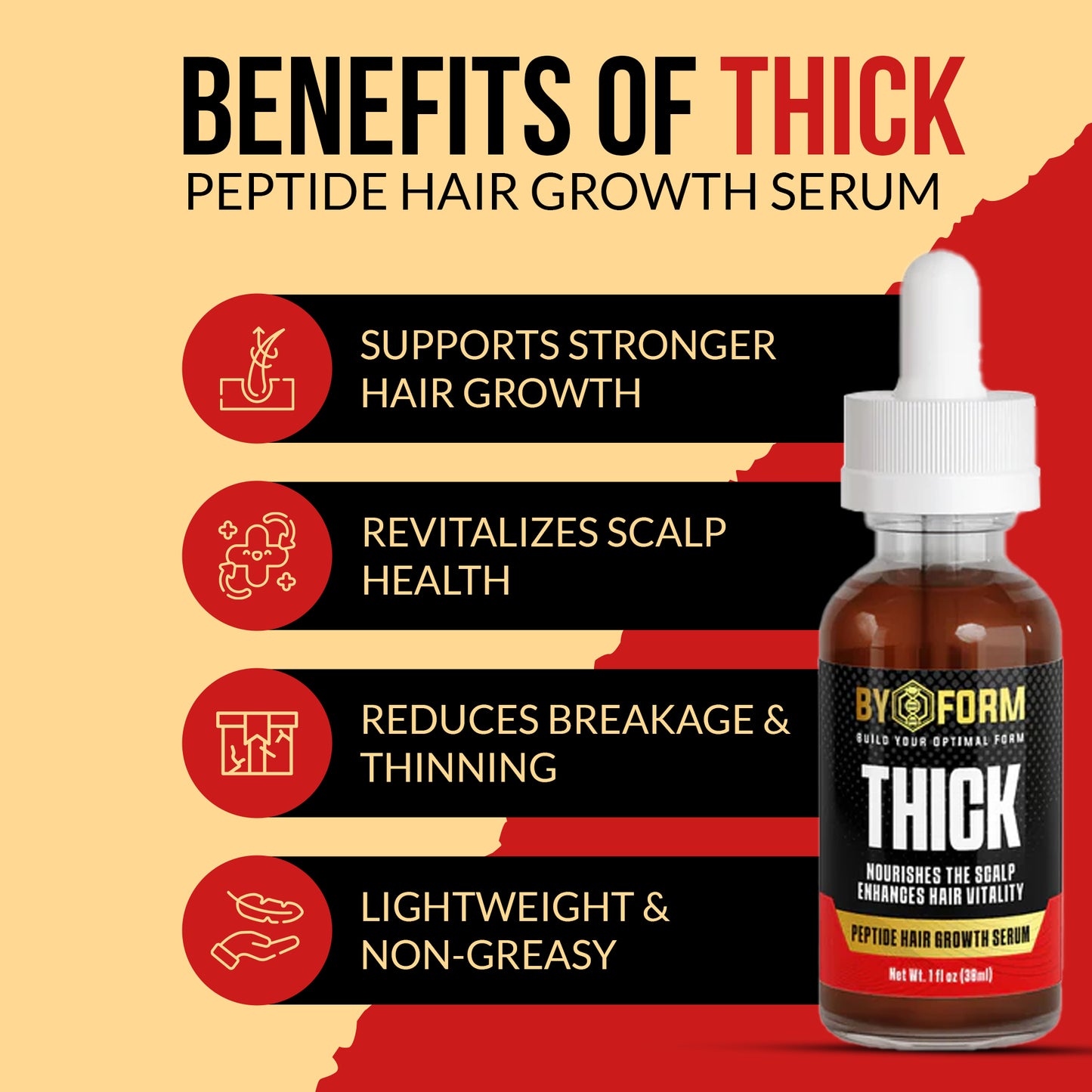 THICK: Peptide Hair Growth Serum